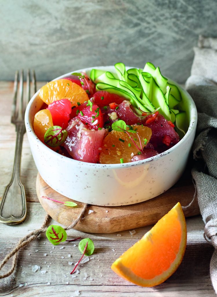 Receta AmetllerOrigen atun con citricos