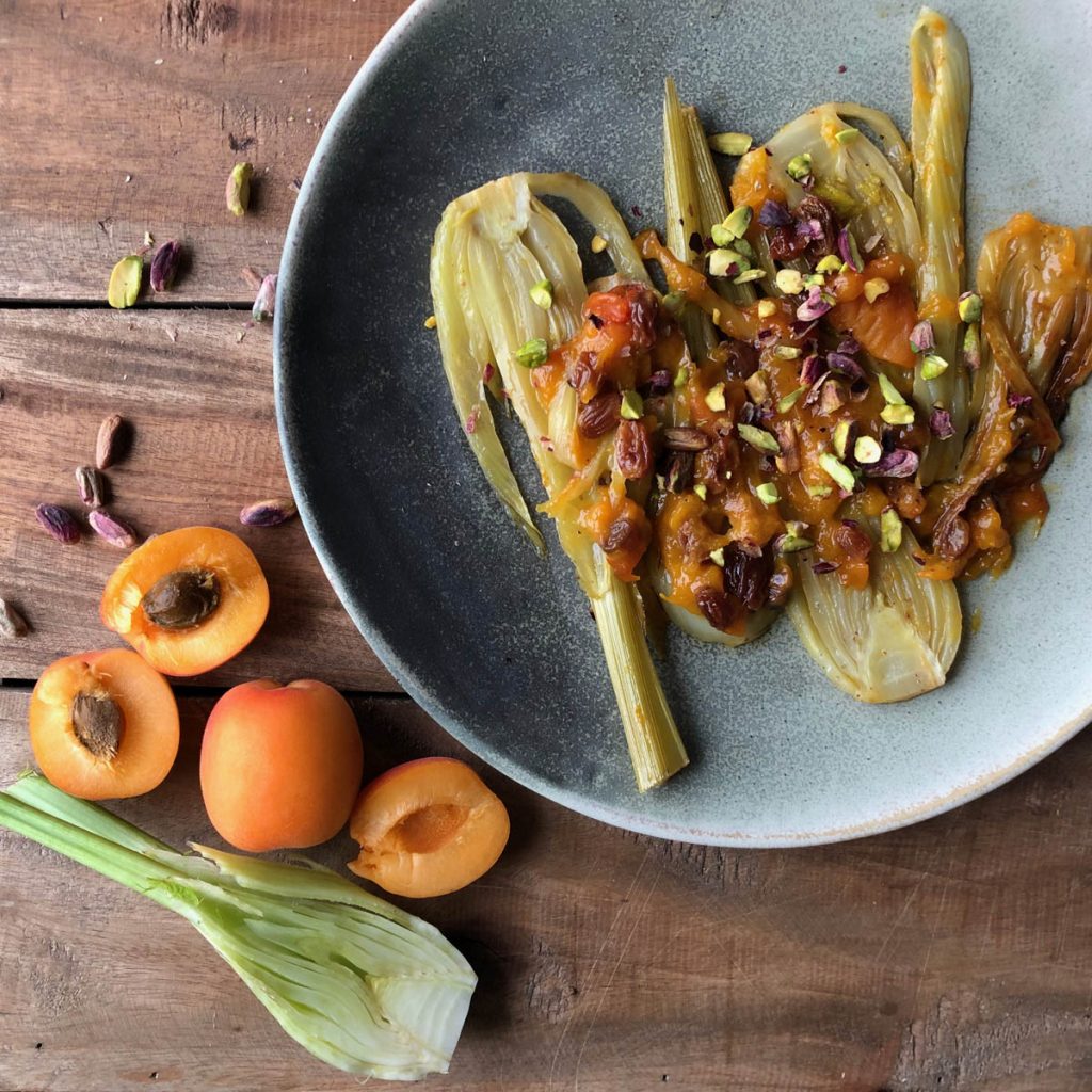 receta ametller origen agridulce de hinojo y albaricoque