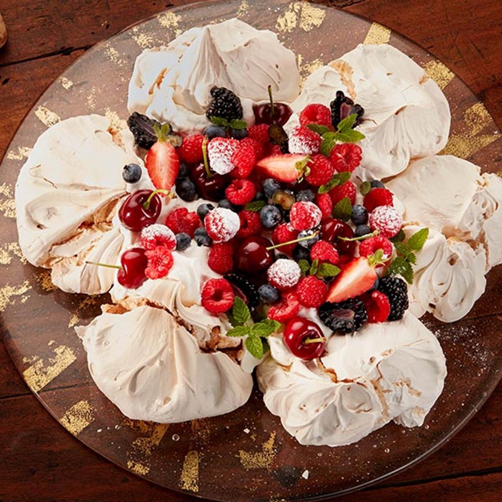 Receta AmetllerOrigen pavlova con frutos rojos