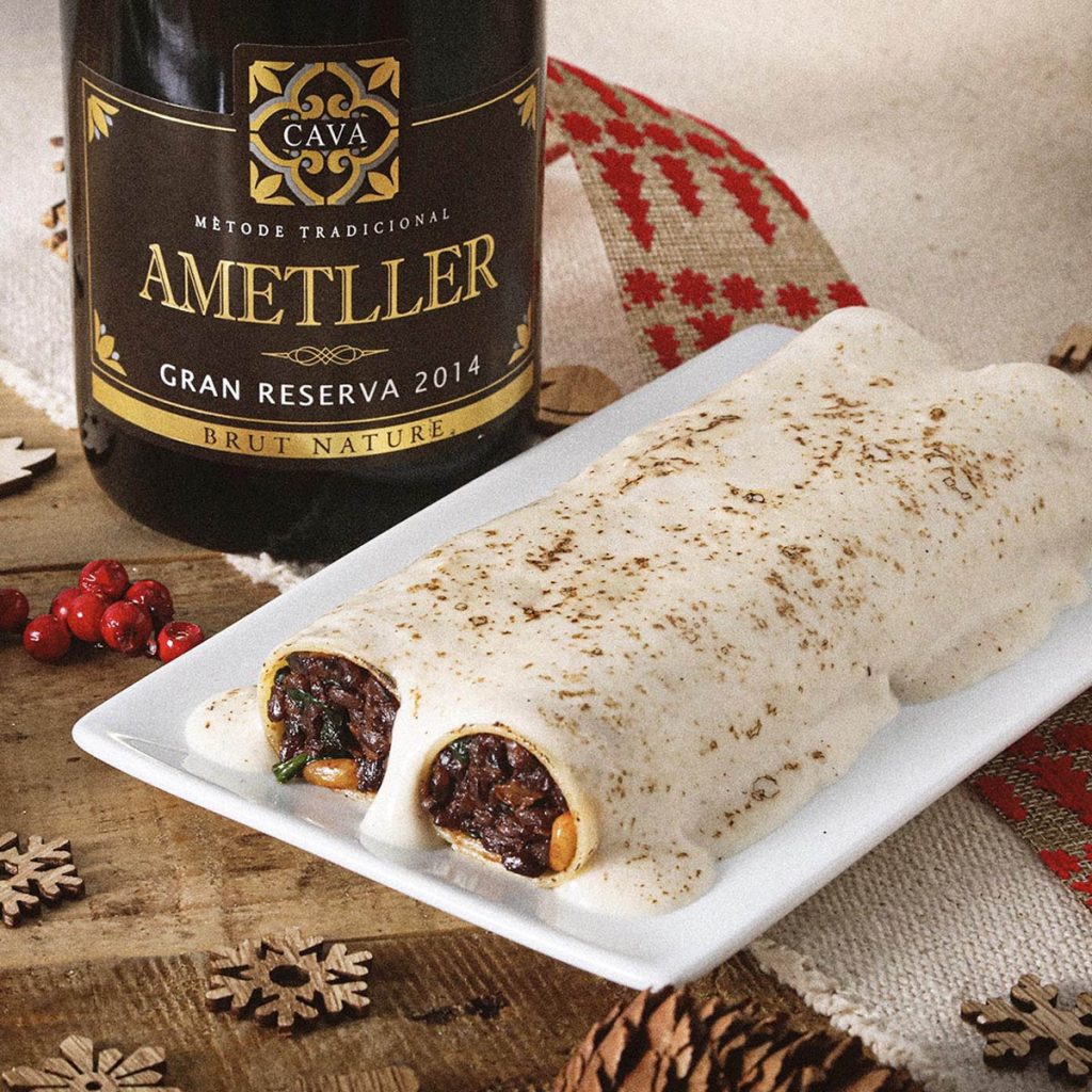 recepta ametller origen canelons de nadal vegetarians amb arros thai
