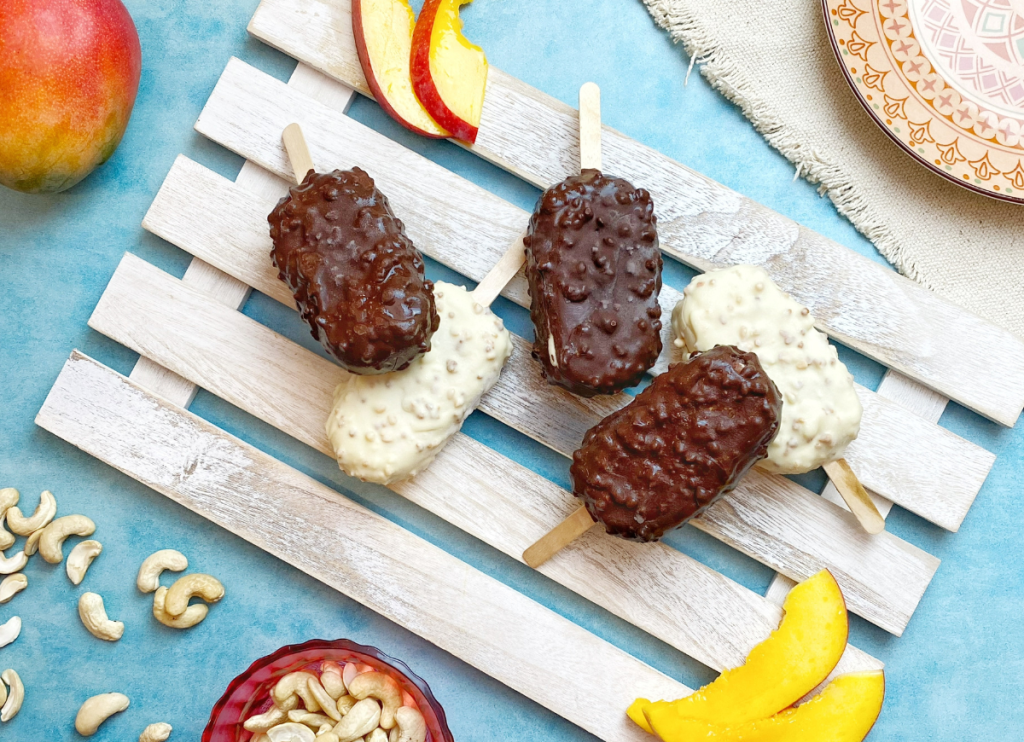 recepta ametller origen gelat saludable mango anacards