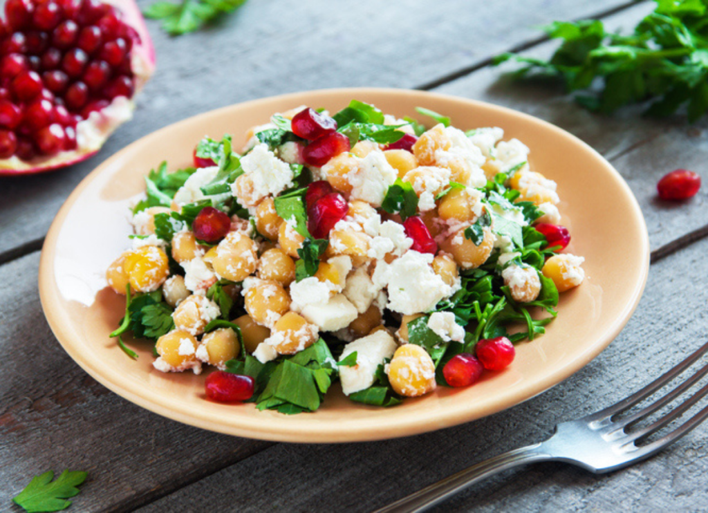 recepta ametller origen amanida cigrons magrana raim feta