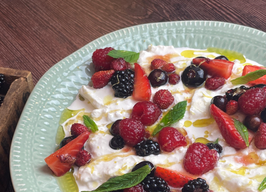 recepta ametller origen burrata fruita vermella